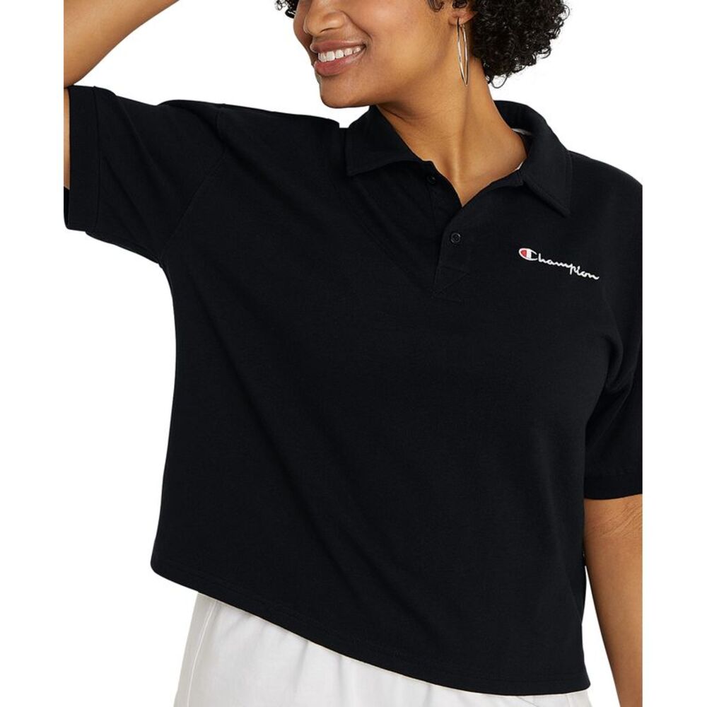 Champion Womens Mid Weight Jersey Polo Top